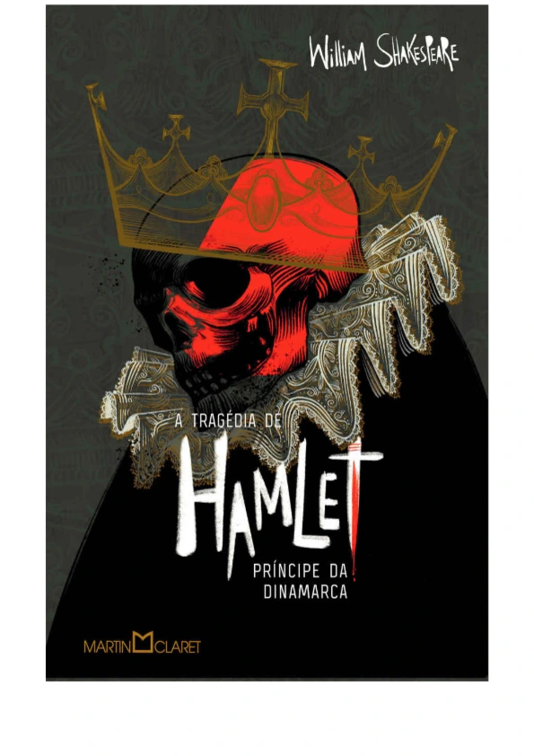 Capa de A tragédia de Hamlet, príncipe da Dinamarca